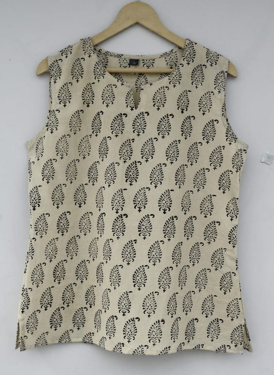 Cotton Short Kurti For Jeans