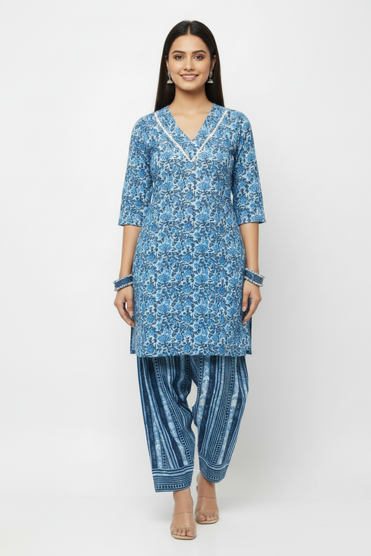 Farshi Salwar, Kurta & Dupatta Set