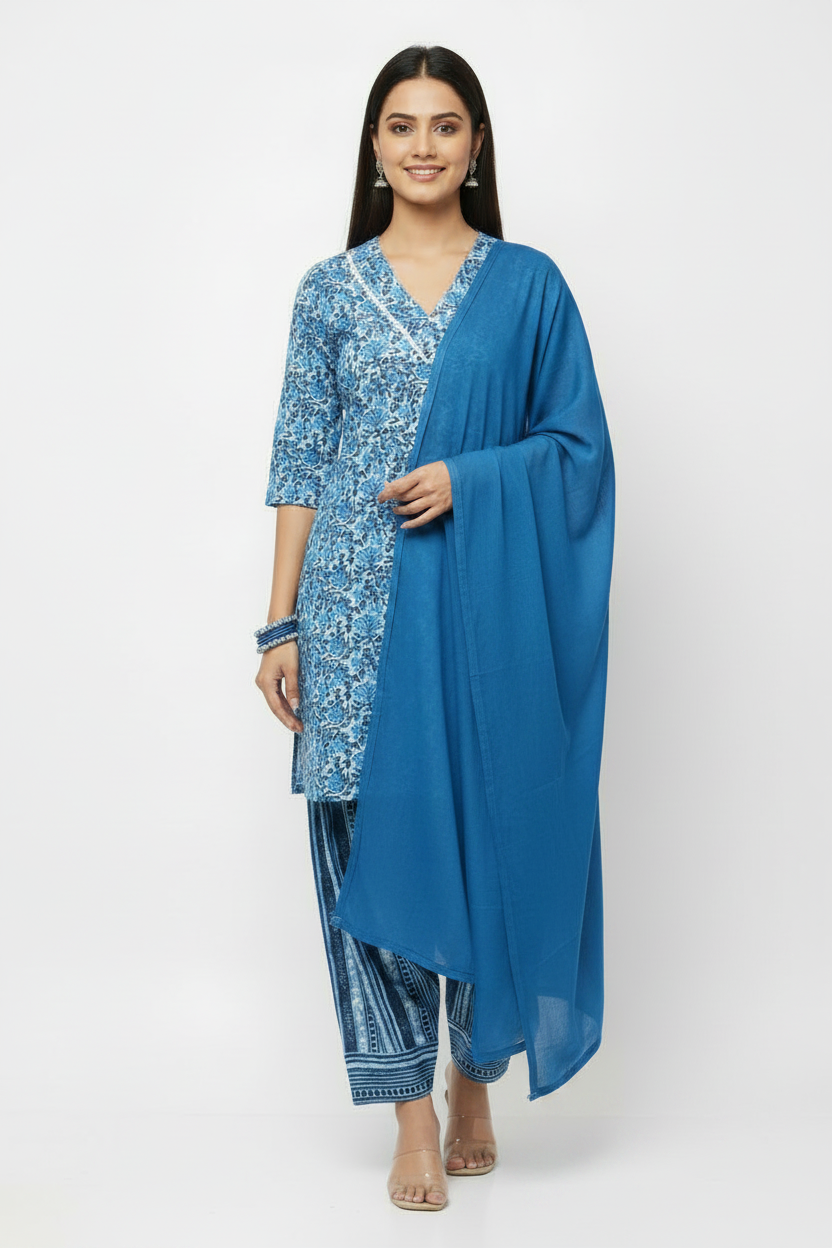 Farshi Salwar, Kurta & Dupatta Set