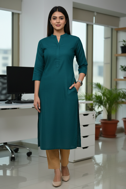 Everyday Carmel Camel Cotton Pant For Women