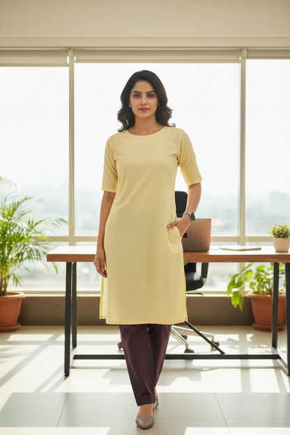 Everyday Chocolate Brown Cotton Pant For Women