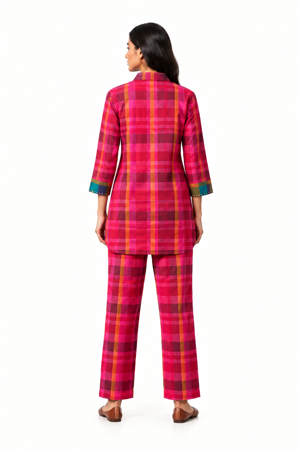 Madras Check Handloom Co-ord Set For Women