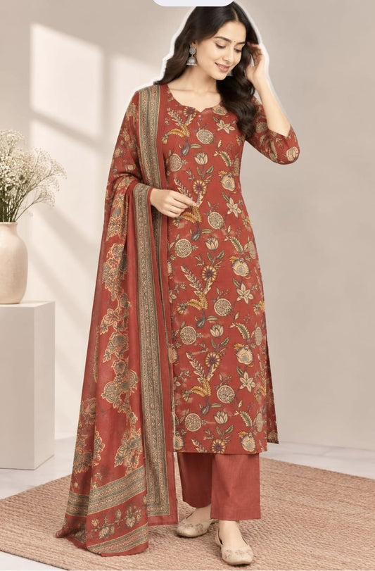 Pragya Cotton Kurta, Pants & Dupatta Set