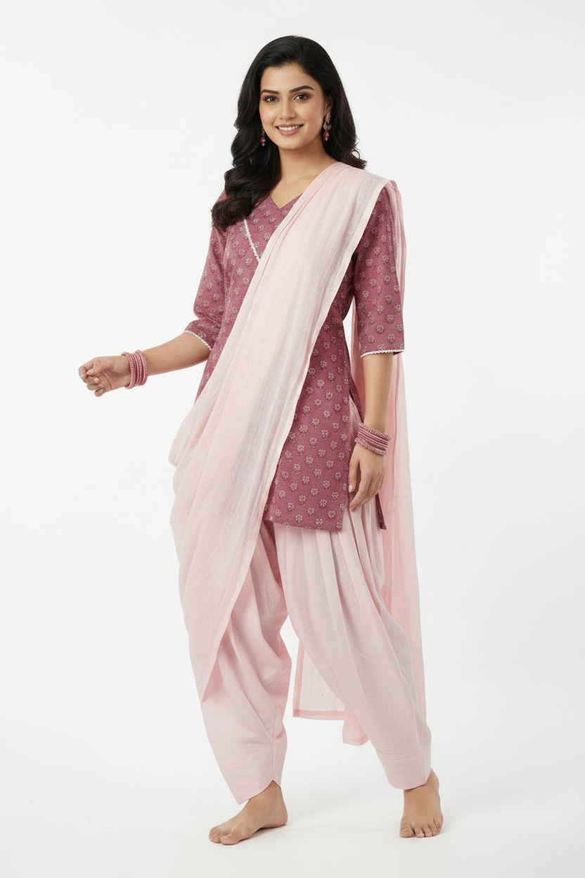 Farshi Salwar, Kurta & Dupatta Set