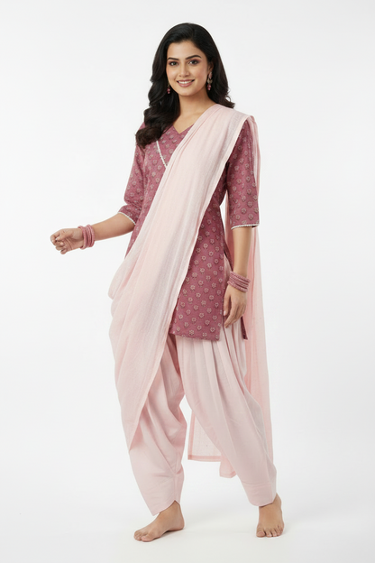 Farshi Salwar, Kurta & Dupatta Set