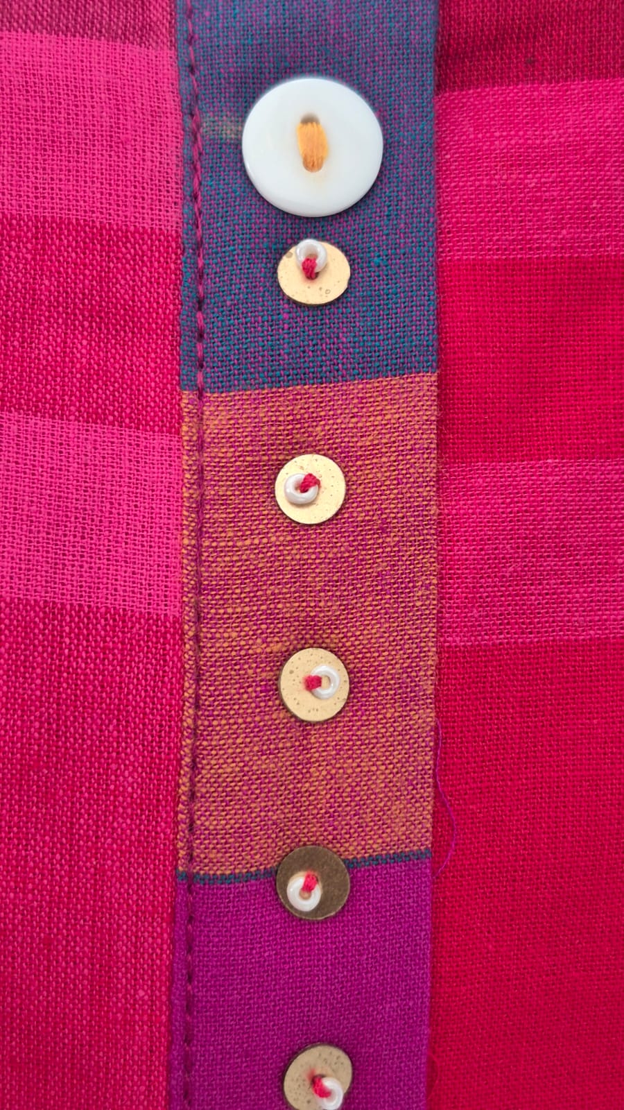Madras Check Handloom Co-ord Set For Women