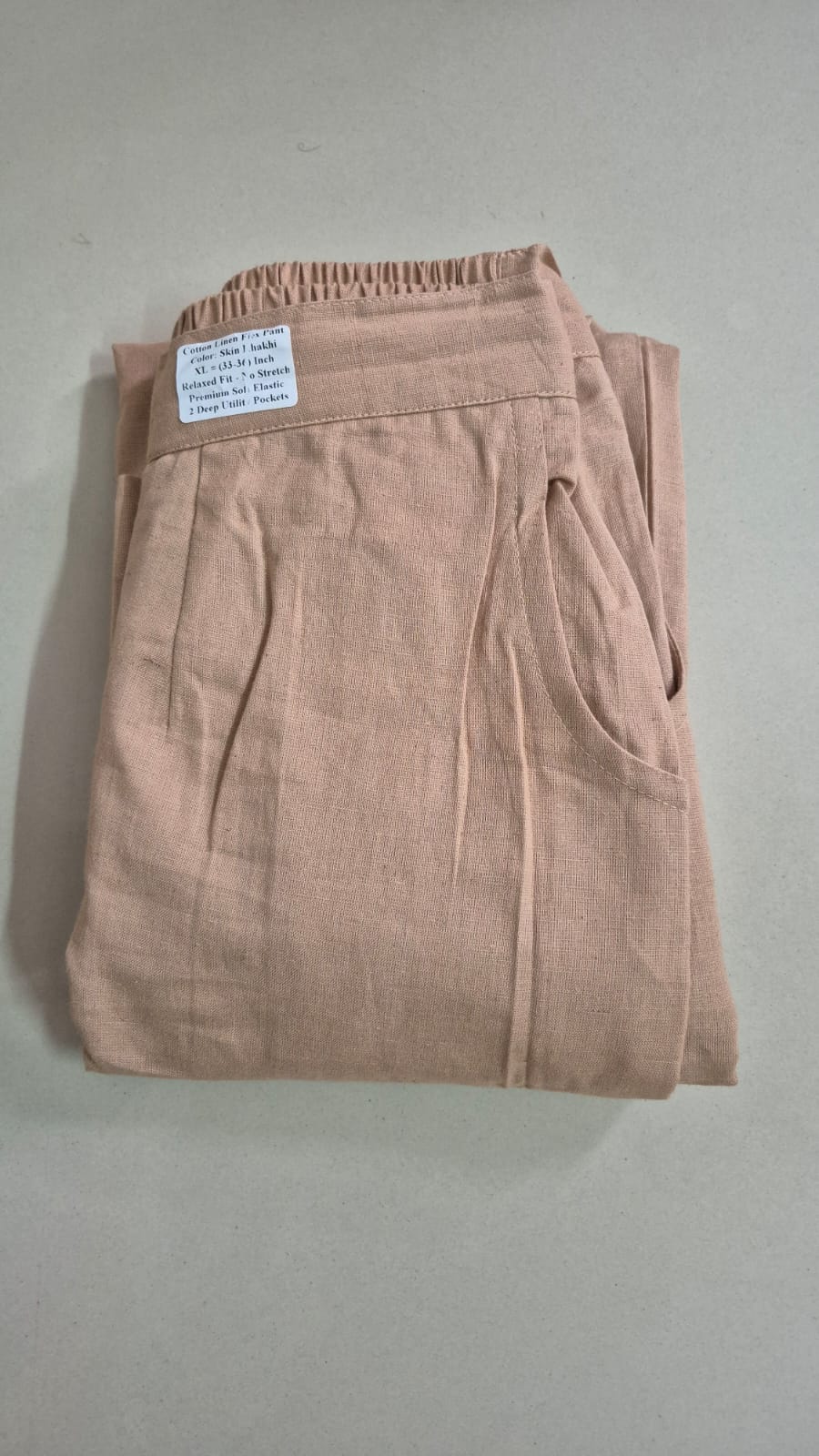 Everyday Skin Khakhi Cotton Pant For Women